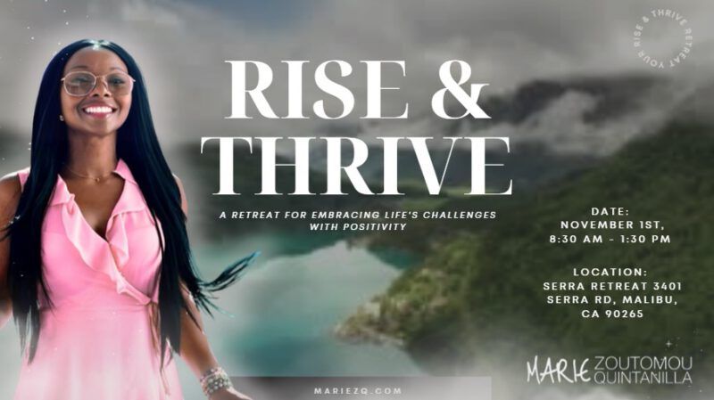 Social media poster for the Rise & Thrive event